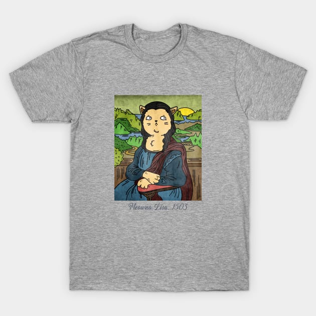 Meowna Lisa T-Shirt by Freckle Face